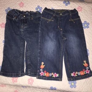 Sonoma & Gymboree girls jeans size 18-24 months